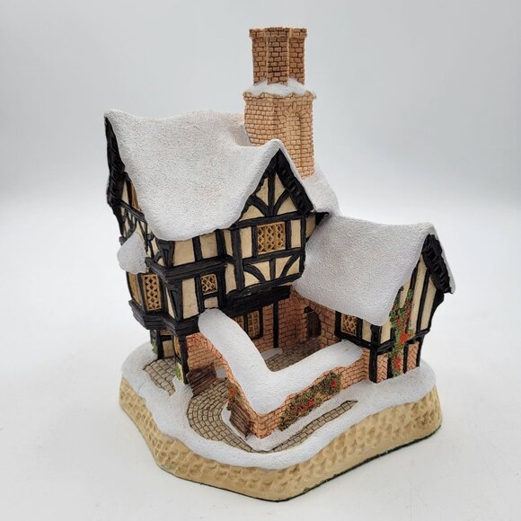 Vintage 1990 David Winter MISTER FEZZIWIGS EMPORIUM Village Cottage w BOX & COA - Picture 3 of 15